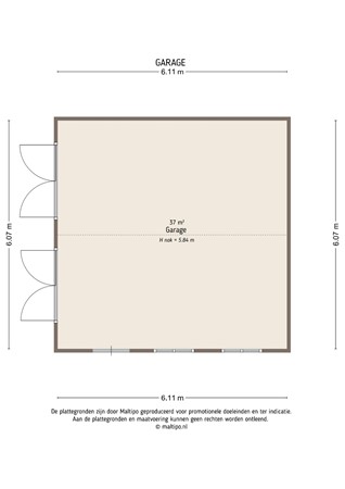 Floorplan - Middelweg 4A, 4147 AV Asperen